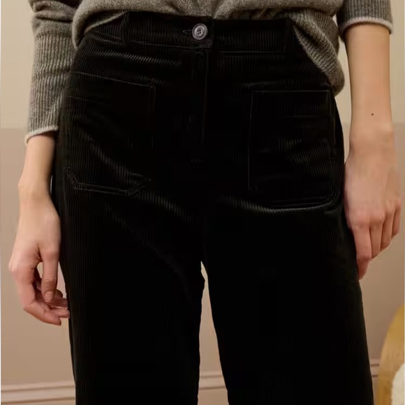 Brora Organic Corduroy Wide Leg Trousers - Picture 2 of 8